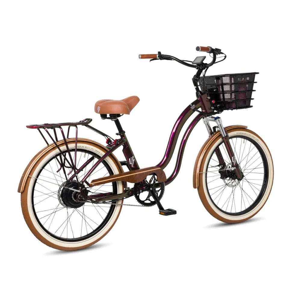 Electric Bike Company Project Beautiful Twisted Guava Ebike Model Y Back Side View