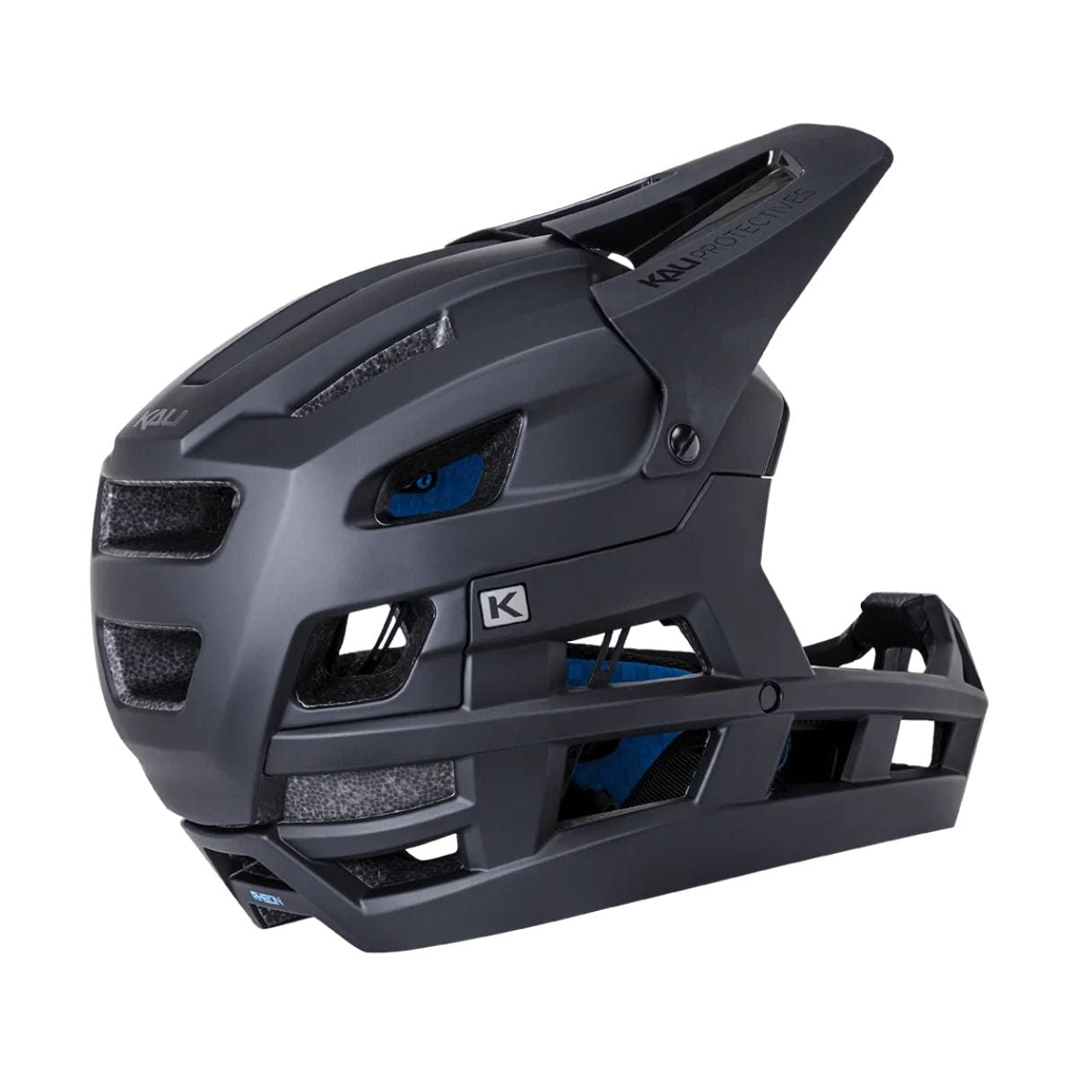 Kali Protectives DH Invader Full Face Helmet Matte Black/Matte Black