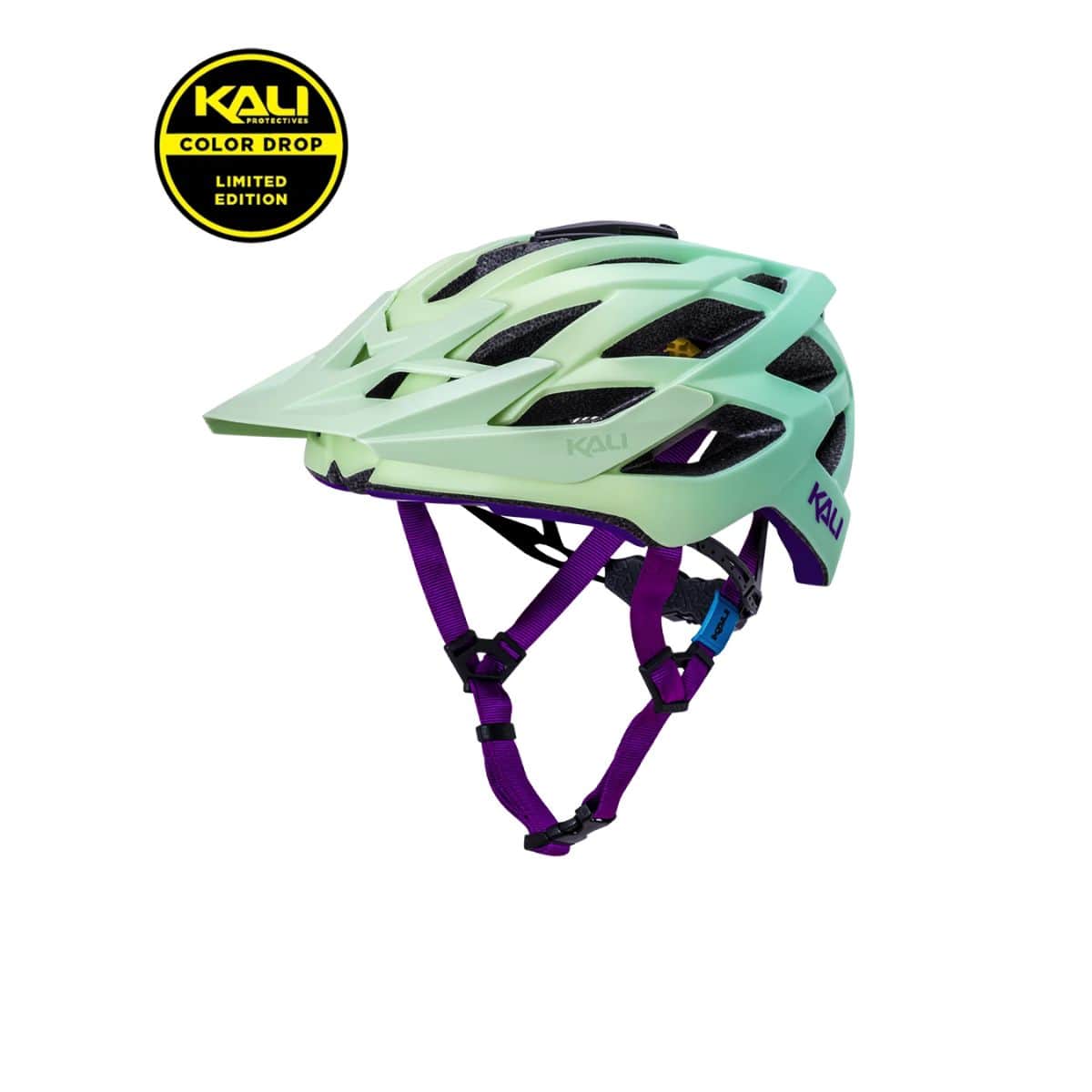 Kali Protectives Lunati 2.0 Helmet LTD Astro - Lime/Purple