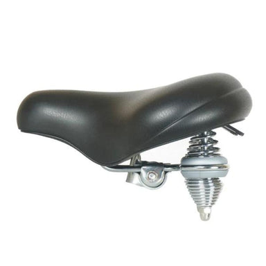 Tracer Cruiser Saddles with Coil Spring  Black Chrome Main Image