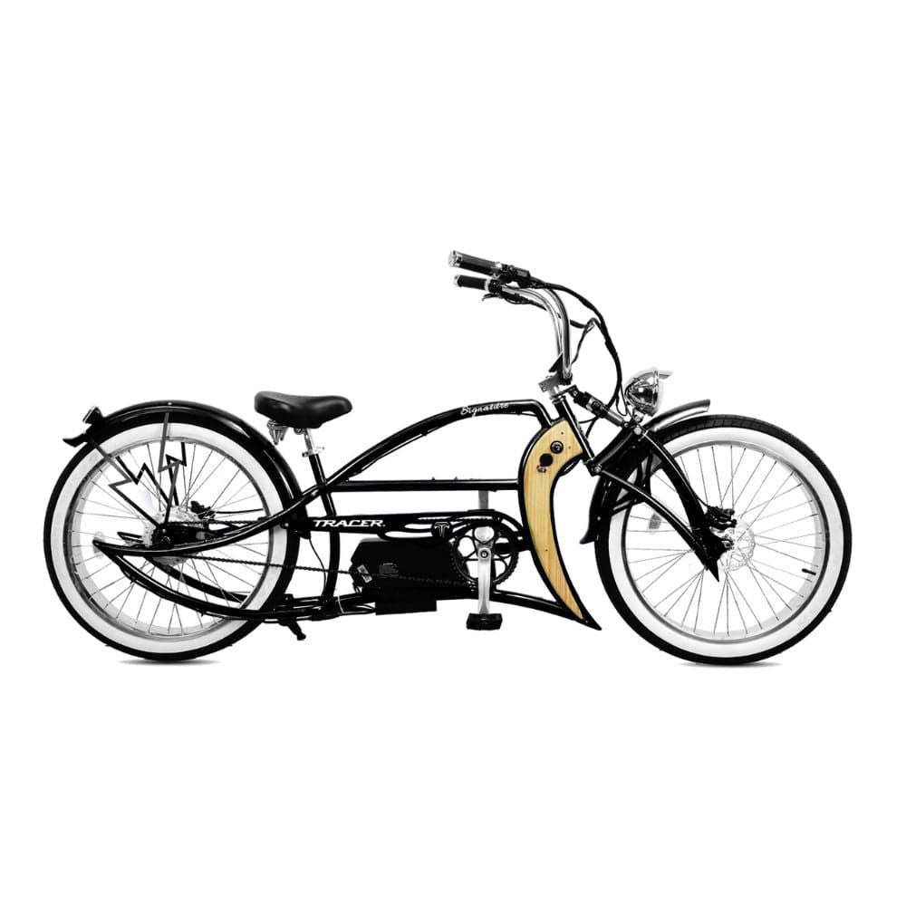 Tracer Signature Pro 26'' Chopper Cruiser Electric Bike w/ Cigarette Lighter & USB Charging Port