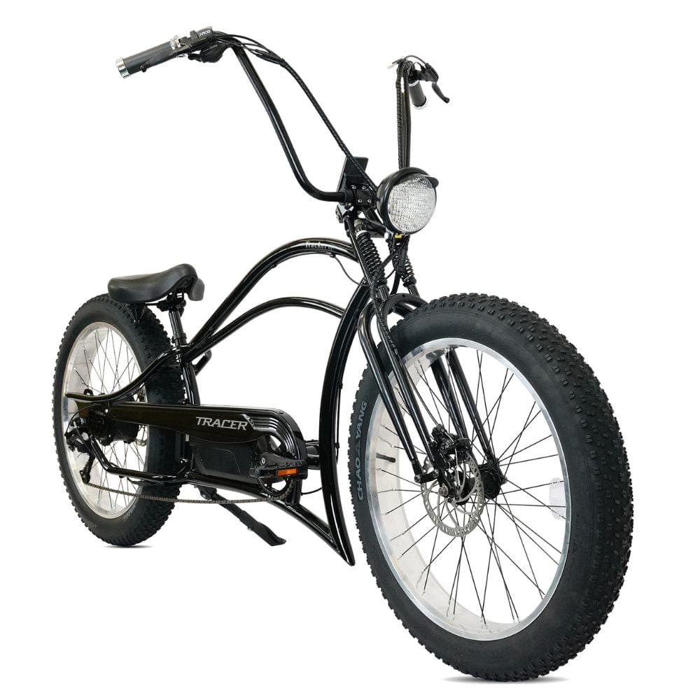 Tracker DS7 Speed Stretch E-Bike with Classic Dual Springer Fork Front Side View