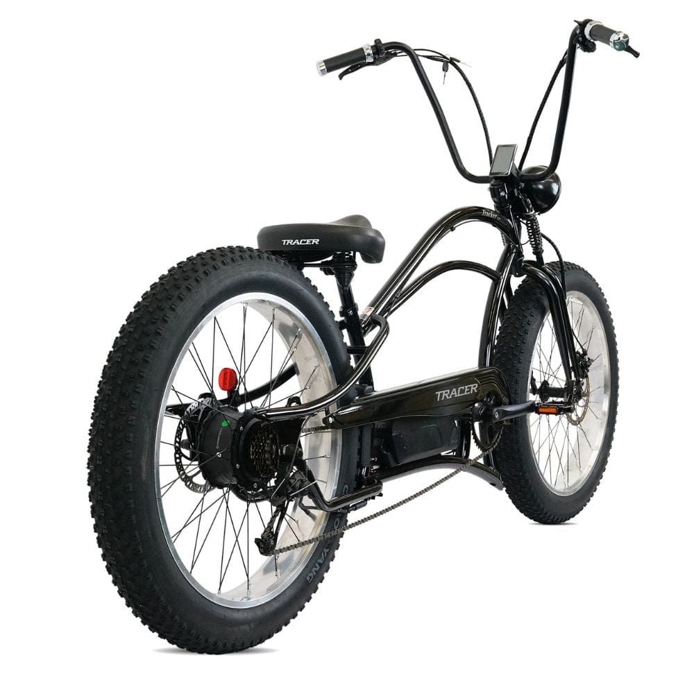 Tracker DS7 Speed Stretch E-Bike with Classic Dual Springer Fork Side View Image