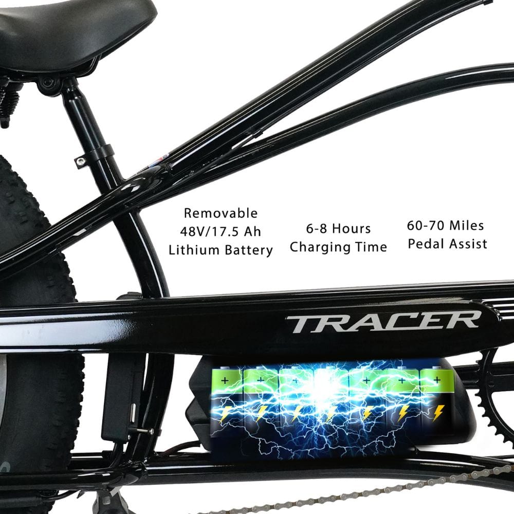 Tracer Tracker DS7 Speed Stretch E-Bike with Classic Dual Springer Fork