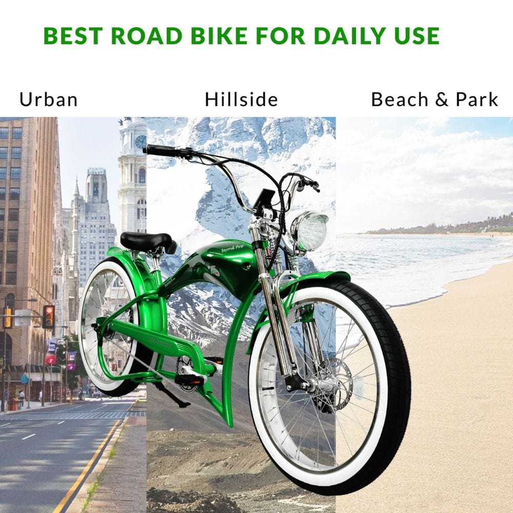 Tracer Twenty5 GTS 500W 26" Cruiser E-Bikes