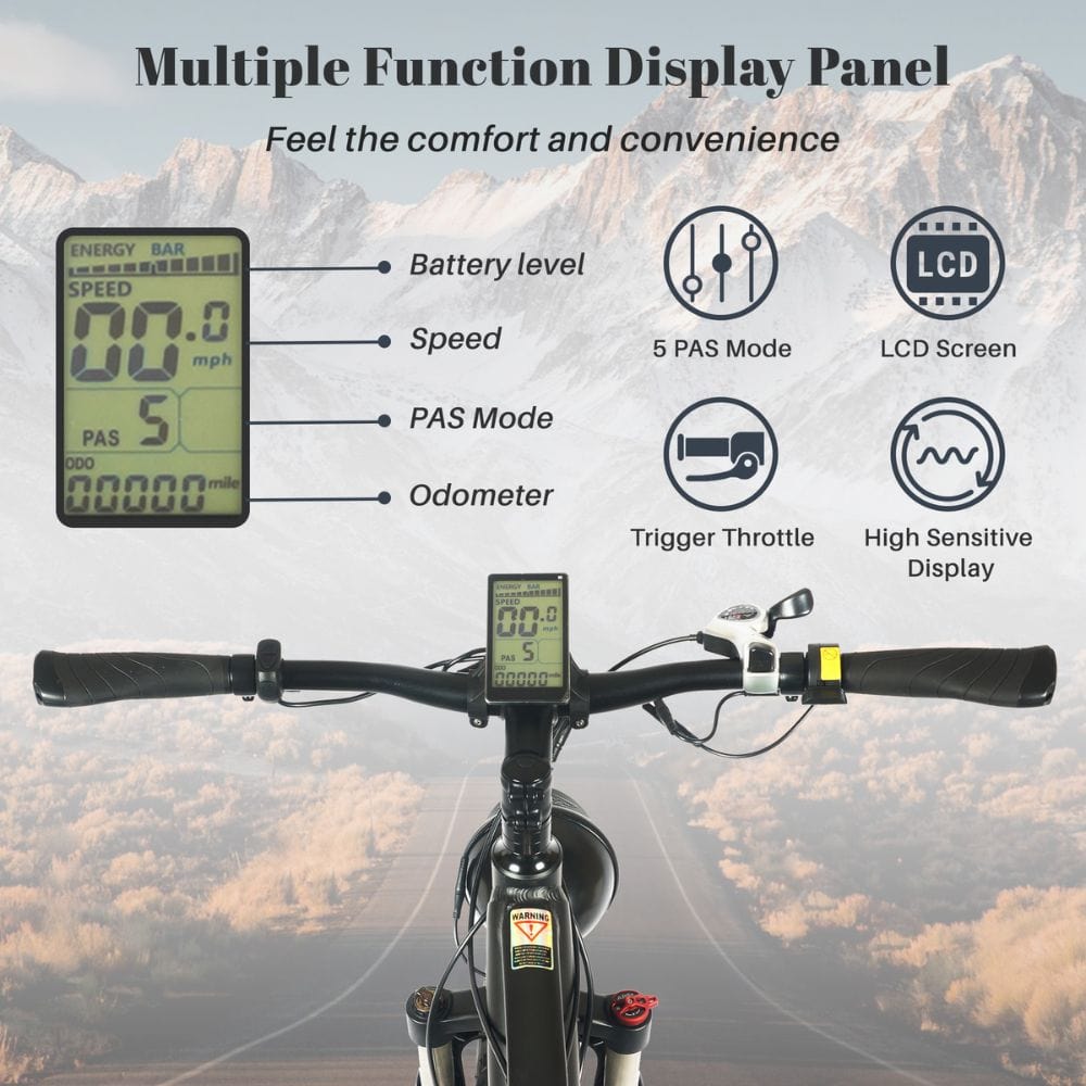 Tracer Tacoma 26"800W Electric Fat Tire Bike w/ Dual Suspensions