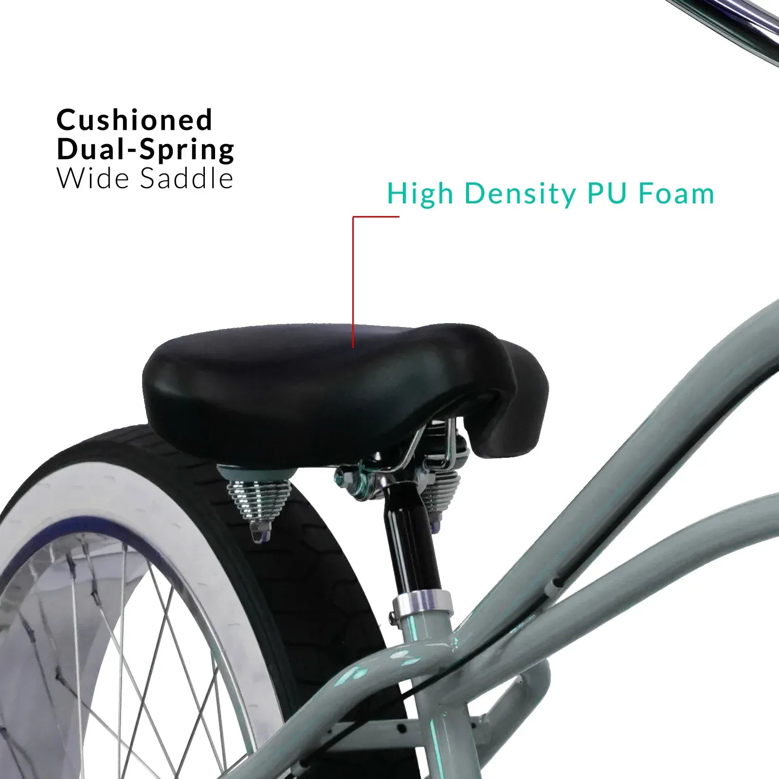 Micargi Boston 7 Stretch Beach Cruiser Bike