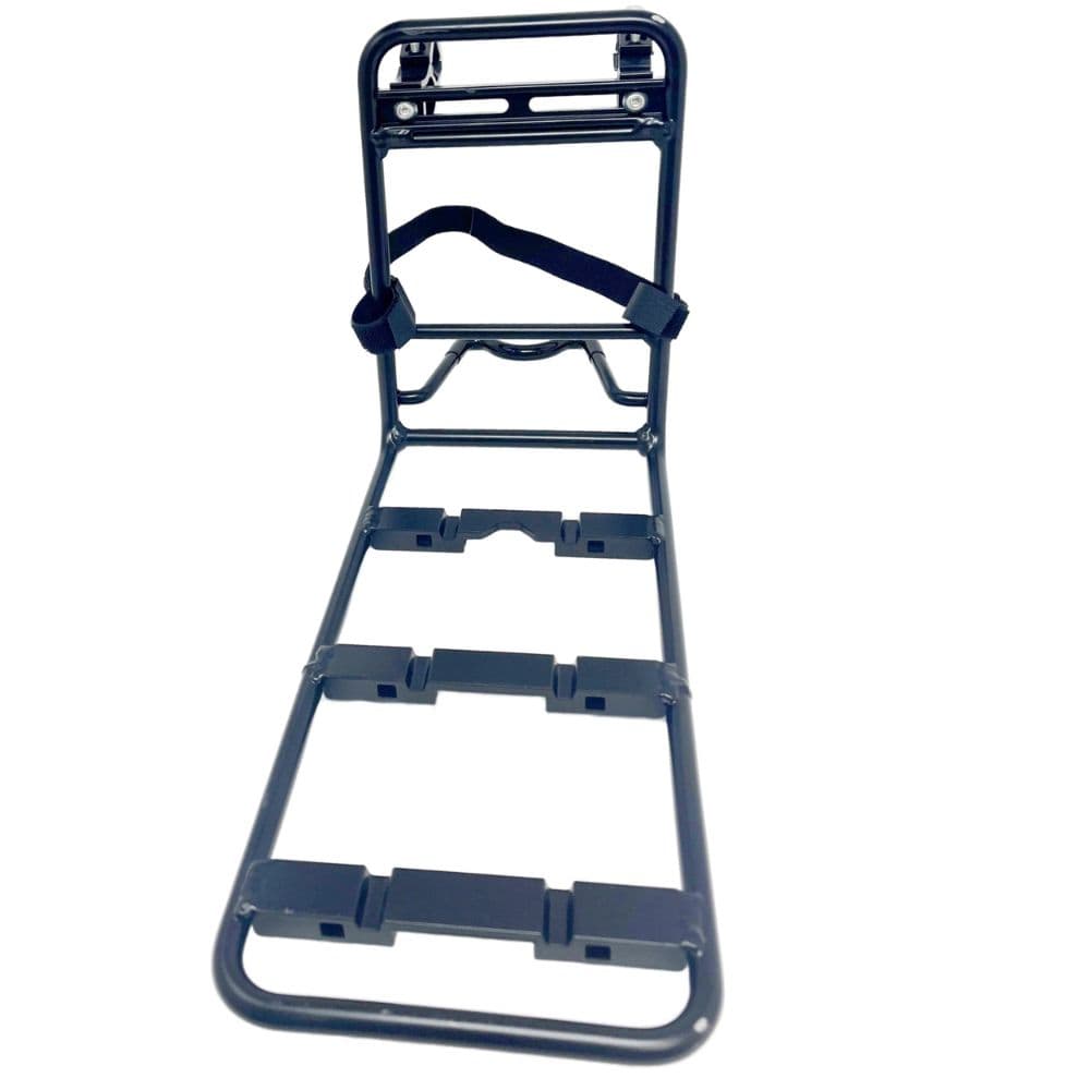 Metal ladder stand on a white background
