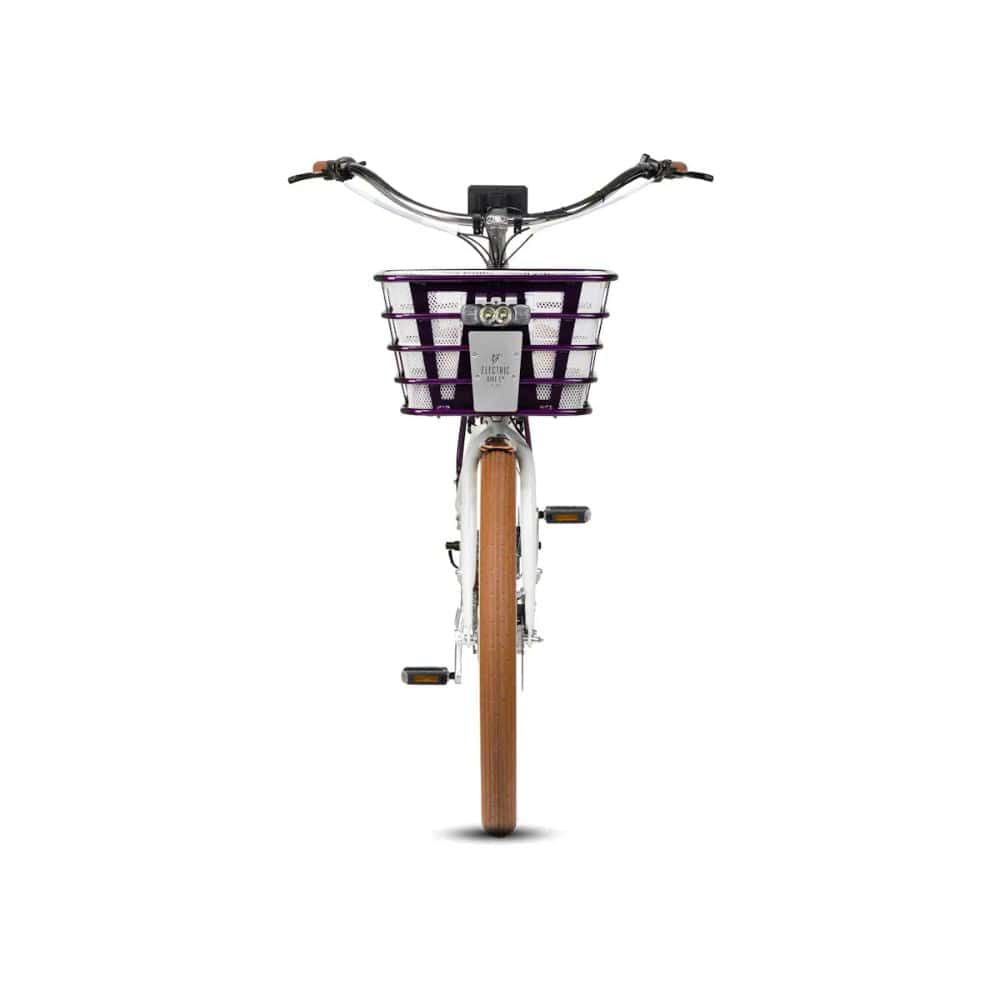 Electric Bike Company Purple Pearl Ebike Model Y Front View
