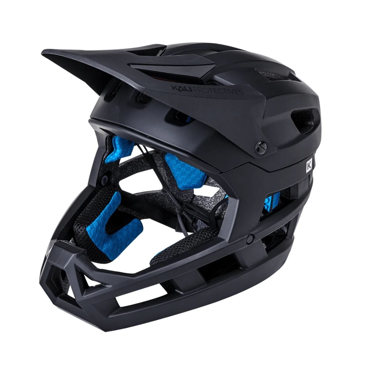 Kali Protectives DH Invader Full Face Helmet Matte Black/Matte Black 