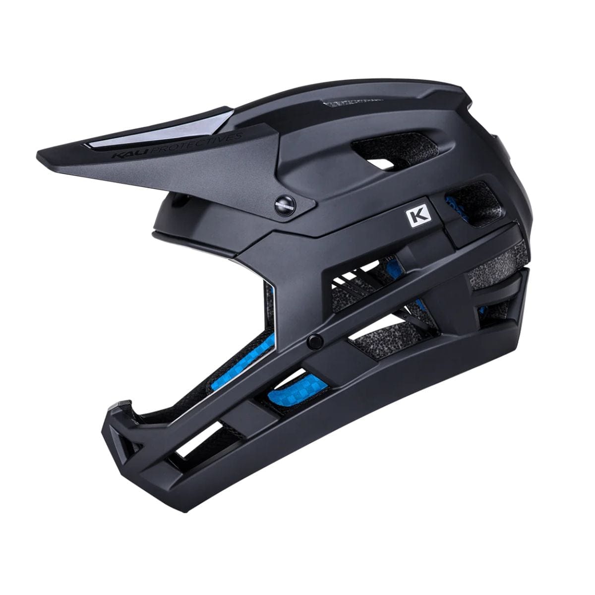 Kali Protectives DH Invader Full Face Helmet Matte Black/Matte Black 