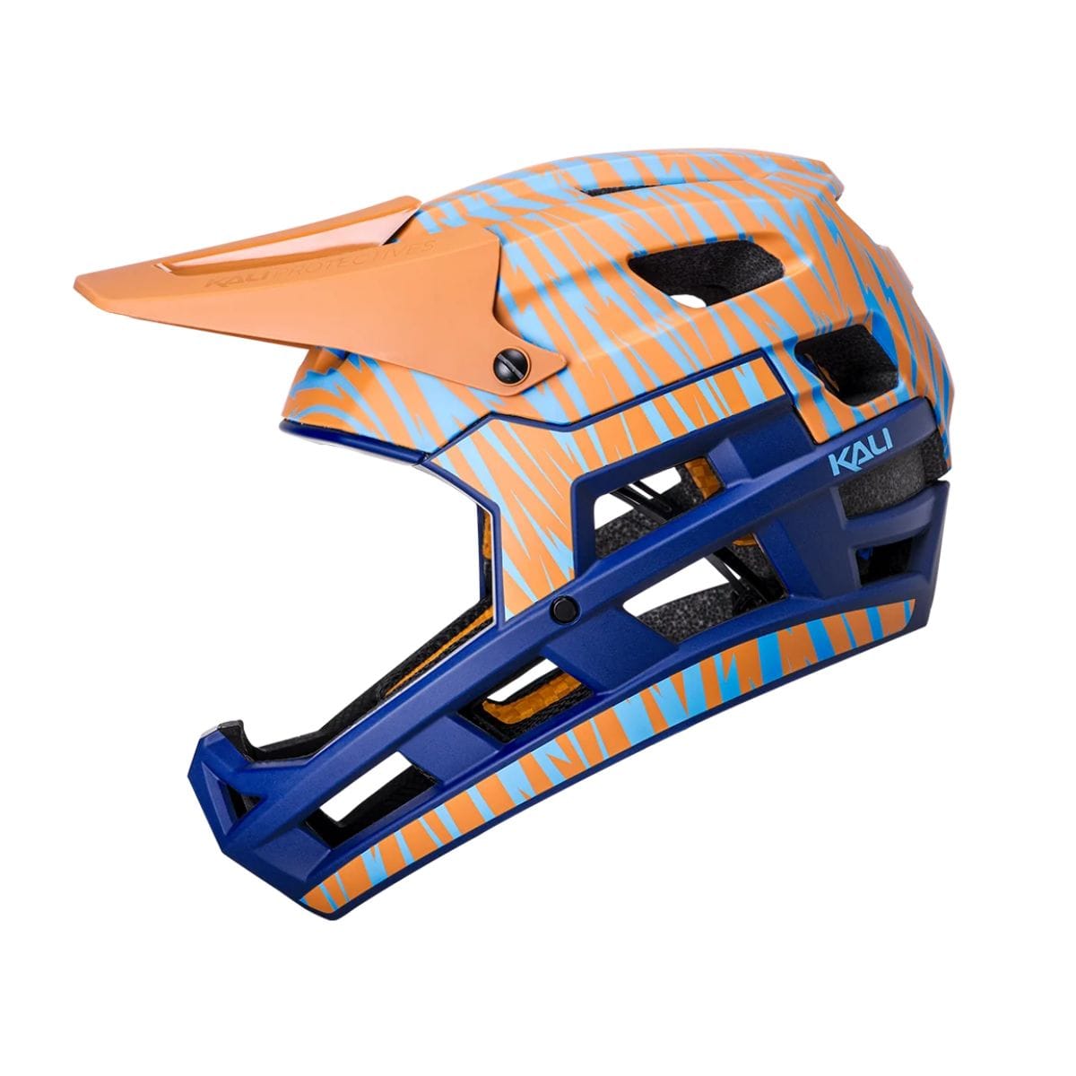 Kali Protectives DH Invader Full Face Helmet Matte Brown/Blue