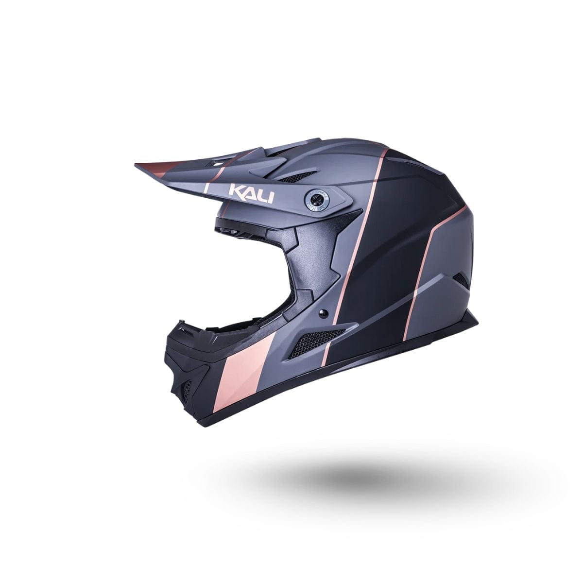 Kali Protectives Zoka* Full Face Helmet Stripe- Matte Black/Bronze