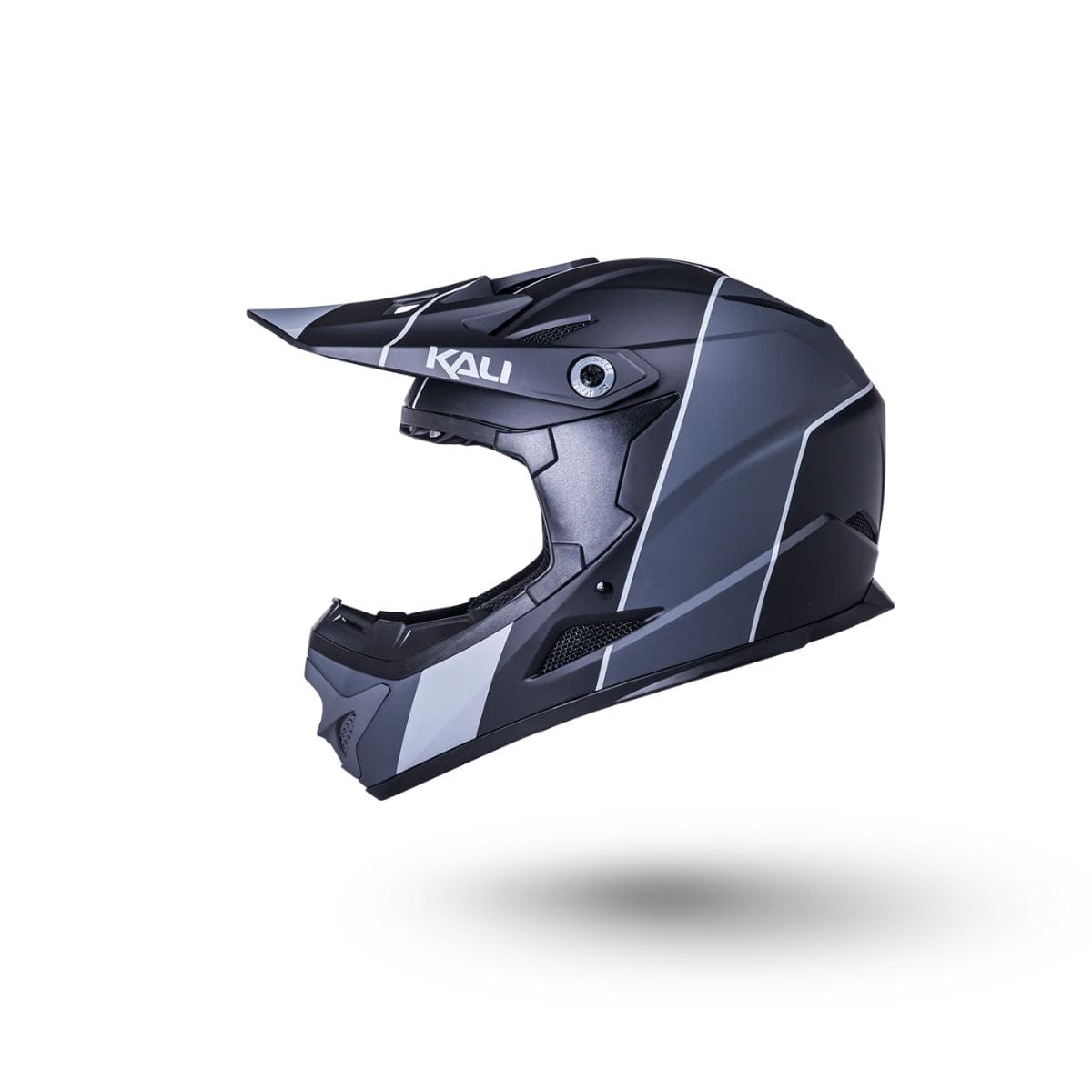 Kali Protectives Zoka* Full Face Helmet  Stripe- Matte Black/Grey