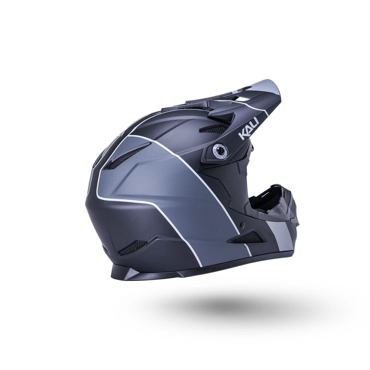 Kali Protectives Zoka* Full Face Helmet  Stripe- Matte Black/Grey
