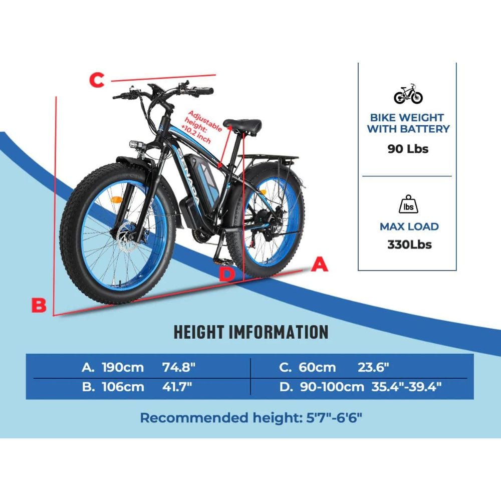 Senada Archon Plus 1200W 20Ah All Terrain Ebike