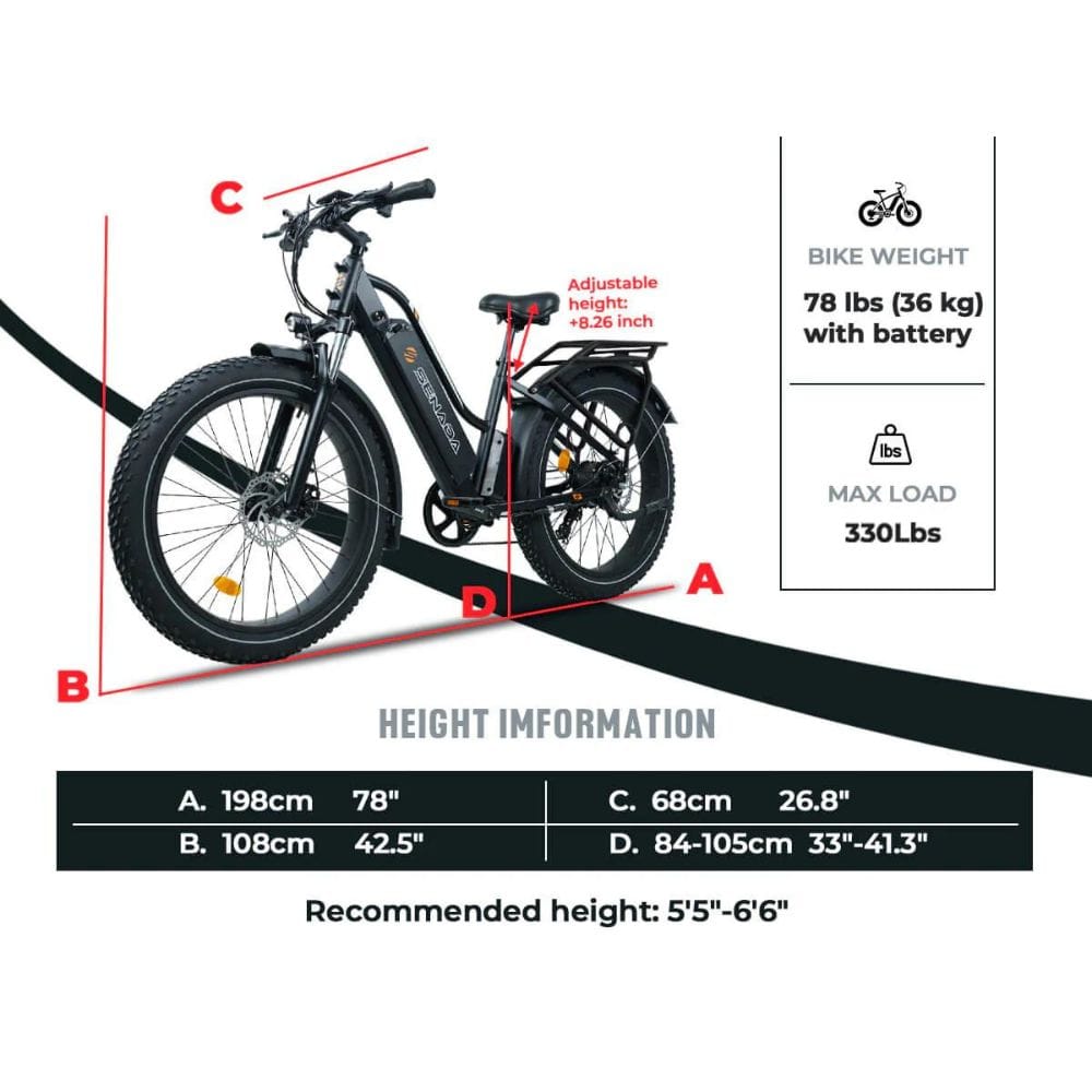 Senada Herald Pro 1000W All Terrain Ebike