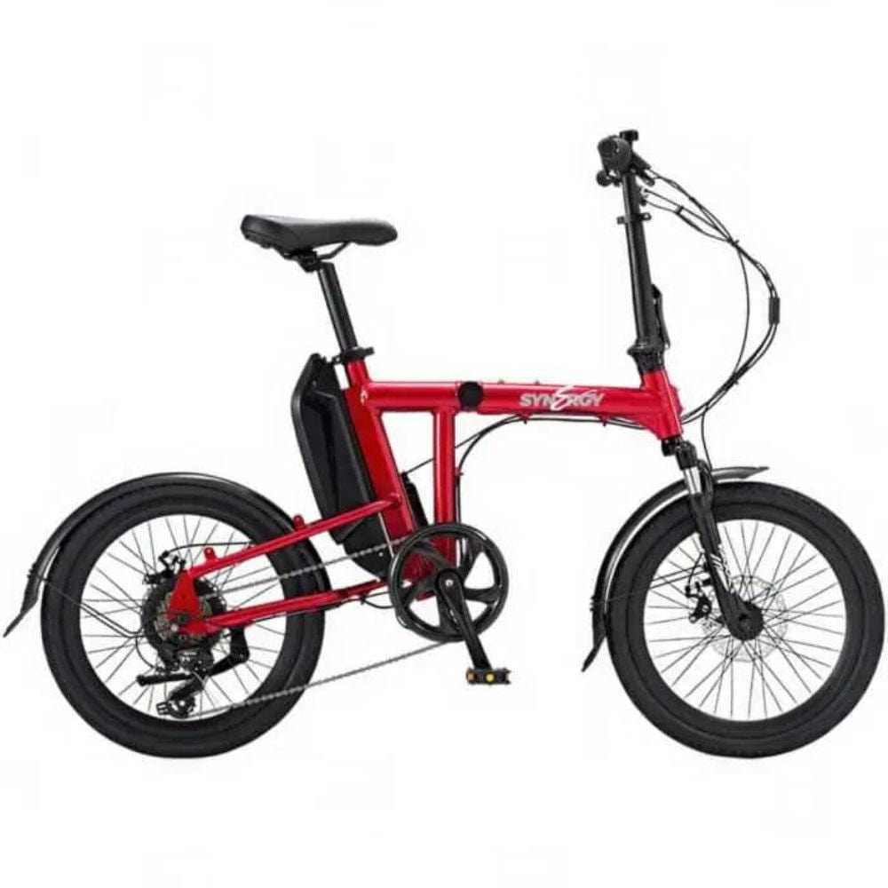 Synergy Ride X2 350W Folding EBike Red