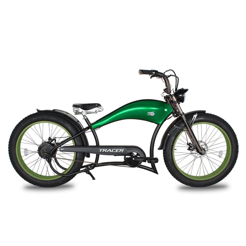 Twenty5 GT 500W 26" Chopper Cruiser E-Bikes Green