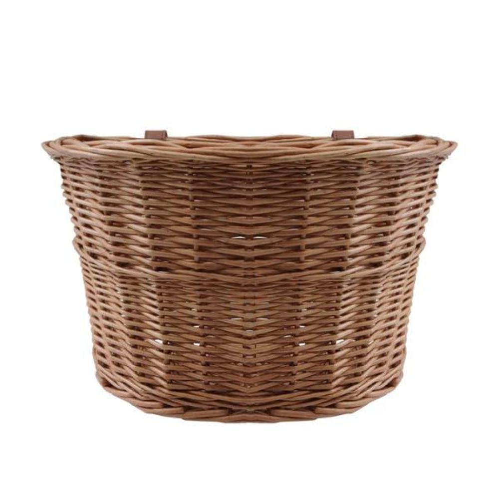 Our Bicycle Baskets are made with quality imitation wicker plastic, vintage stained，tightly woven, water resistant, will not break or chip, soft and durable.