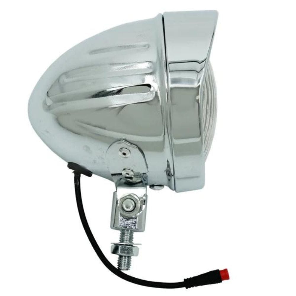 Tracer Classical Chrome Vintage LED Headlight 12V-48V for Electric Bike