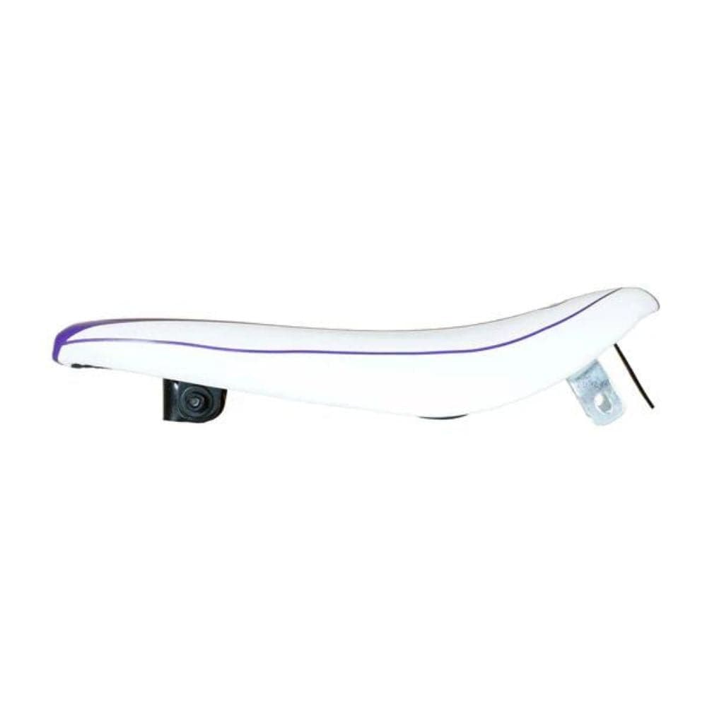 Tracer Lowrider White/Purple Banana Saddles Side View