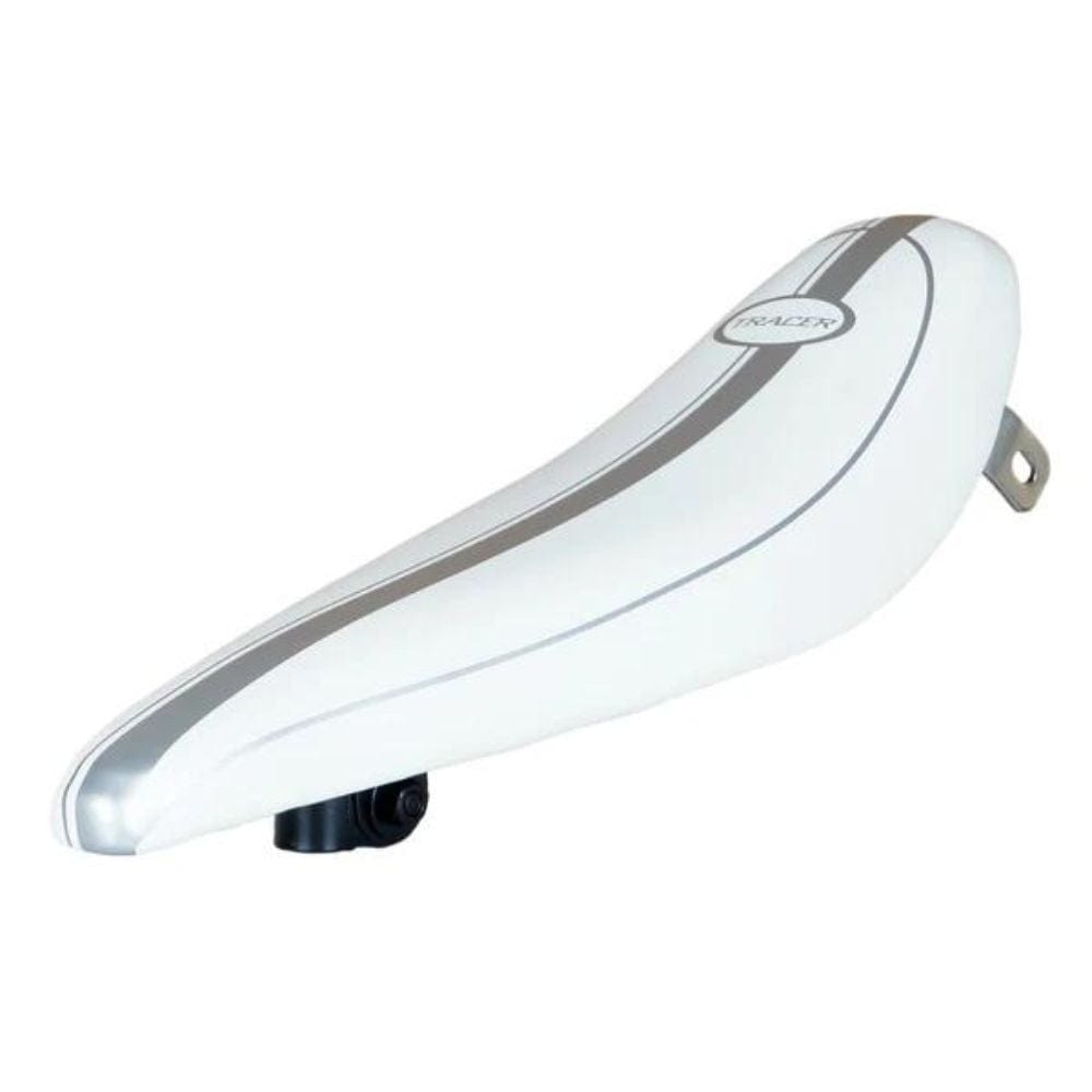 Tracer Lowrider White/Silver Banana Saddles Main Image