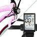 Omega 26" Women's Beach Cruiser Electric Bike Pink LCD Display