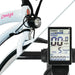Omega 26" Women's Beach Cruiser Electric Bike White LCD Display