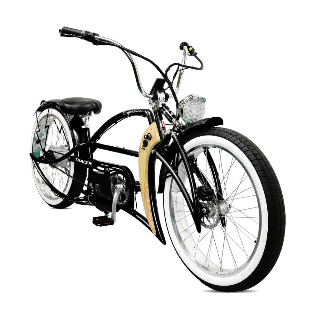 Tracer Signature Pro 26'' Chopper Cruiser Electric Bike w/ Cigarette Lighter & USB Charging Port