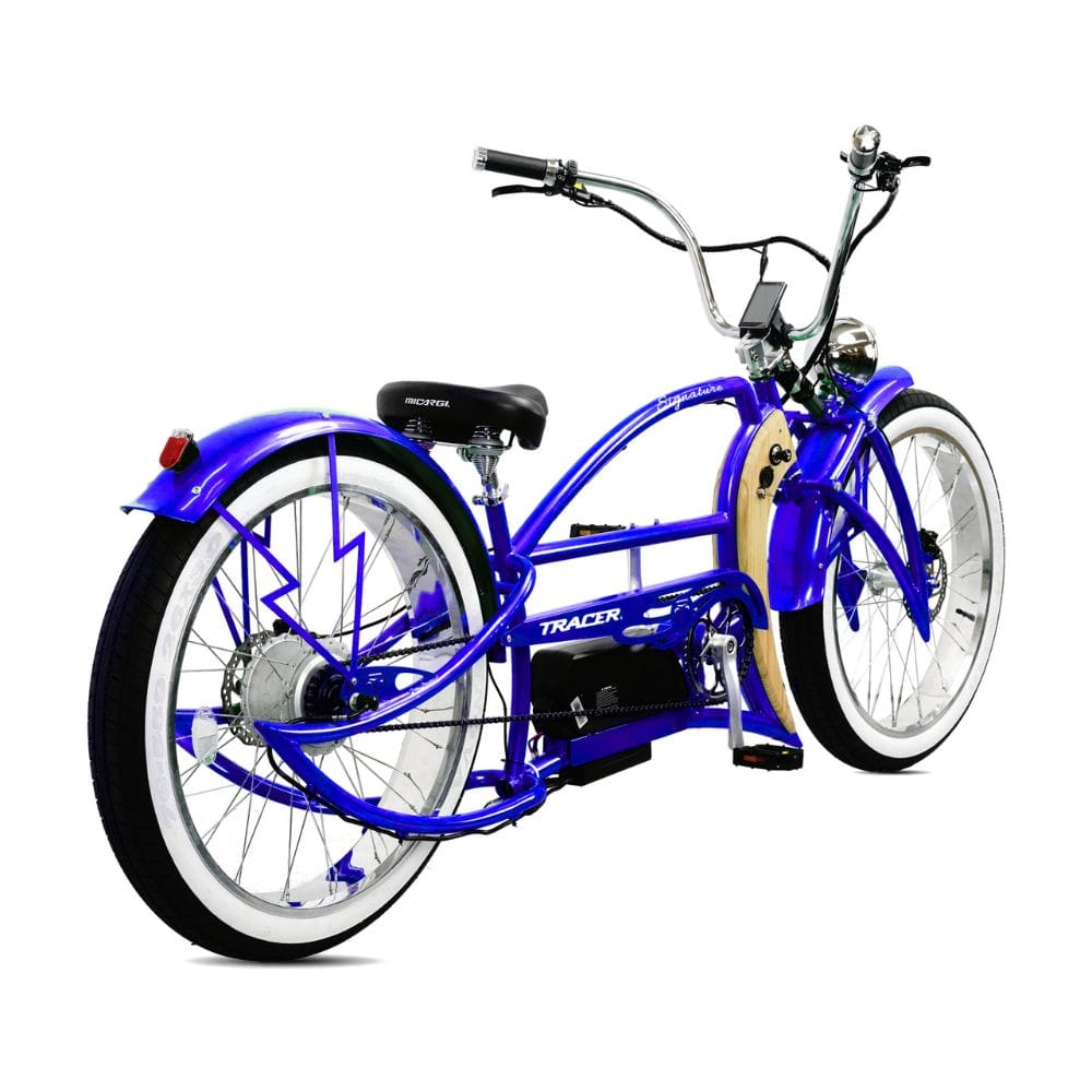 Tracer Signature Pro 26'' Chopper Cruiser Electric Bike w/ Cigarette Lighter & USB Charging Port