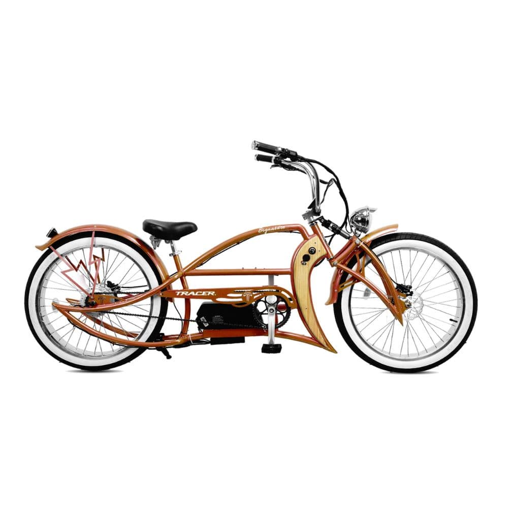 Tracer Signature Pro 26'' Chopper Cruiser Electric Bike w/ Cigarette Lighter & USB Charging Port