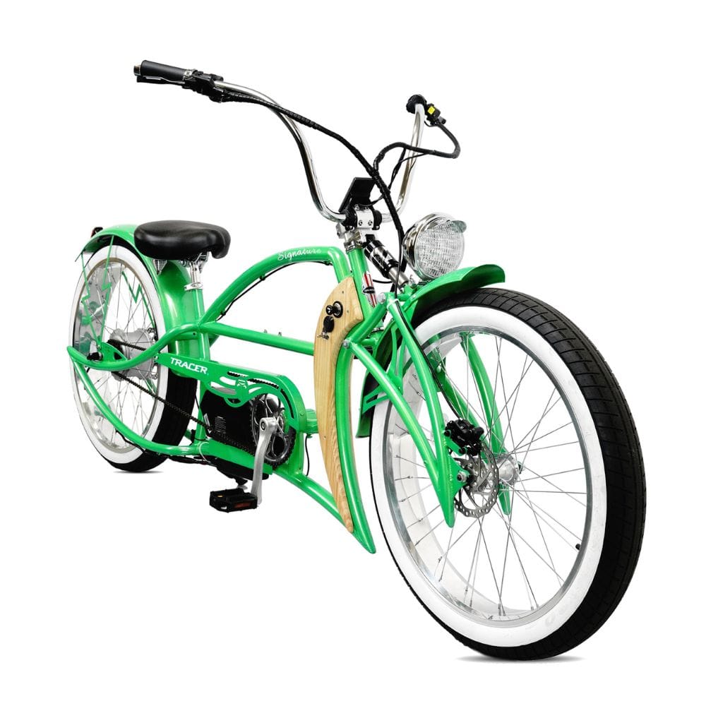 Tracer Signature Pro 26'' Chopper Cruiser Electric Bike w/ Cigarette Lighter & USB Charging Port