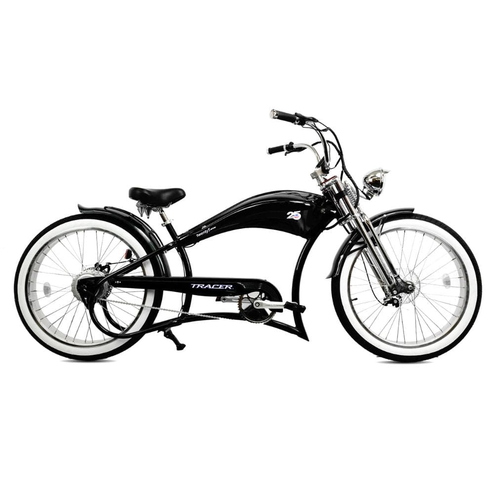 Tracer Twenty5 GTS 500W 26" Cruiser E-Bikes Black