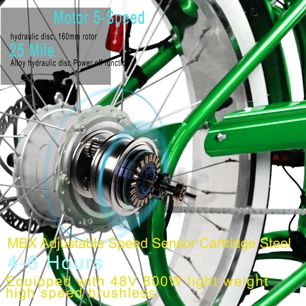Tracer Twenty5 GTS 500W 26" Cruiser E-Bikes